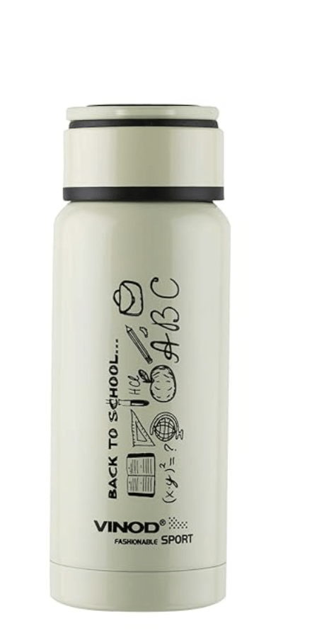 Vinod Desire Stainless Steel Flask Water Bottle - 180 ml | Long Lasting | Spill Proof | BPA Free | For School, College, Office, Gym, Kids